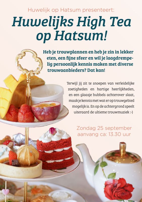 Huwelijks High Tea Hatsum